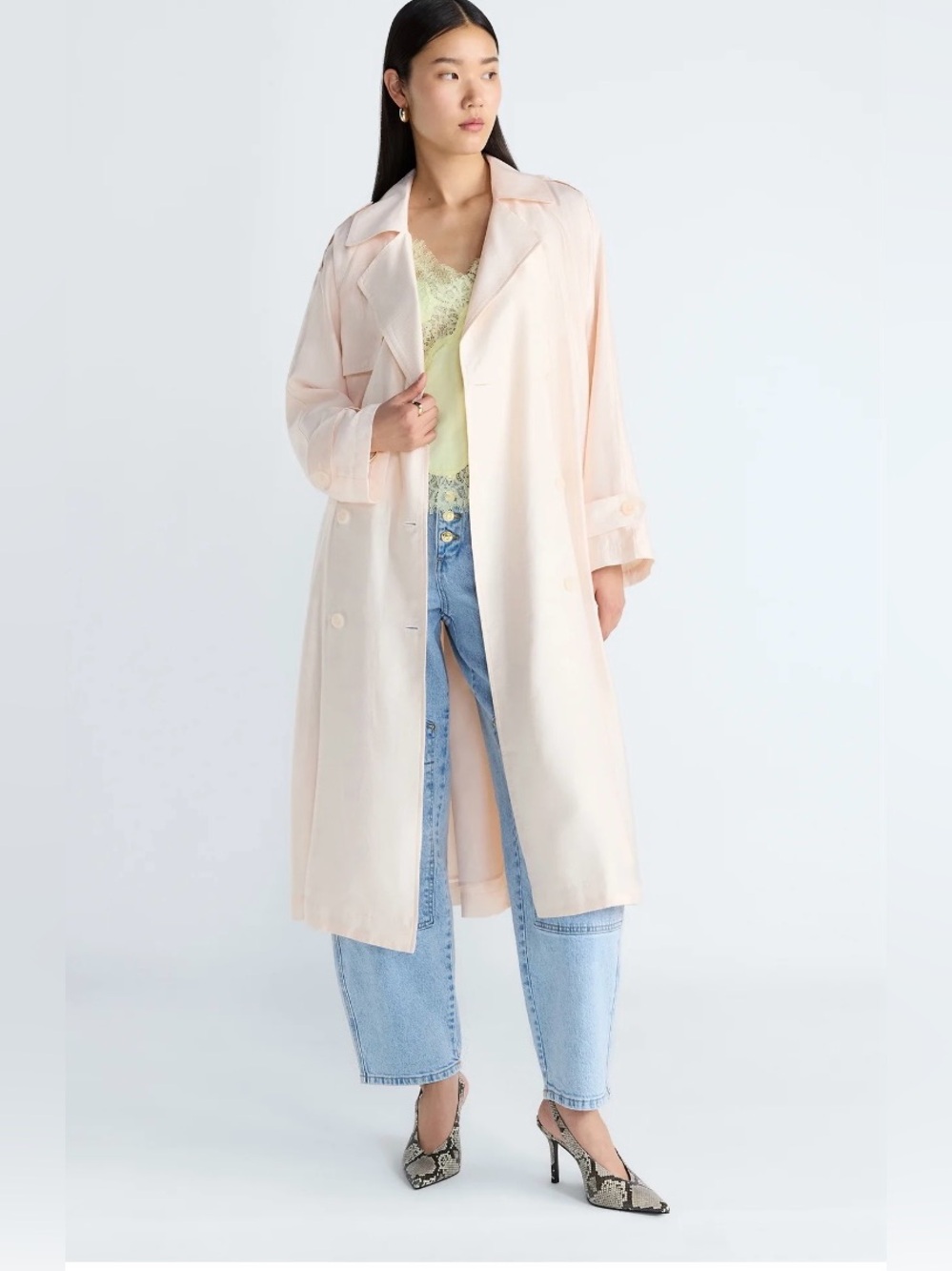 NWT The Devil Wears Prada Light beige Trench coat